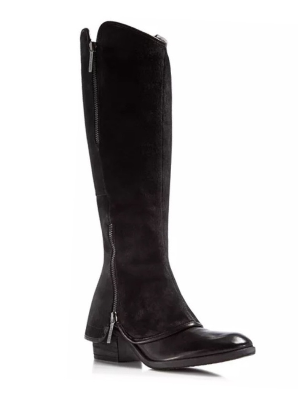 Donald Pliner Devi Tall Boots Black Suede Size 6